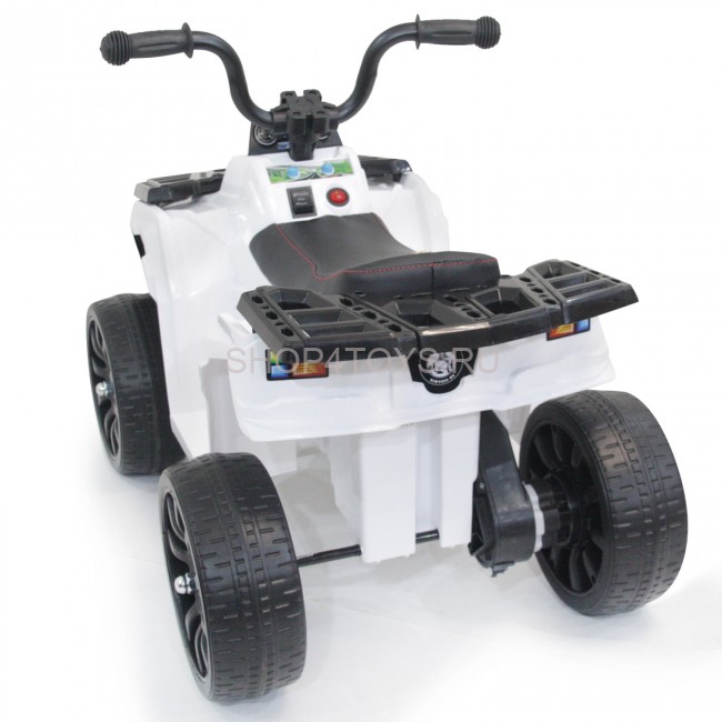 Детский квадроцикл R1 на резиновых колесах 6V - 3201-WHITE Детский квадроцикл R1 на резиновых колесах 6V - 3201-WHITE