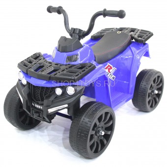Детский квадроцикл R1 на резиновых колесах 6V - 3201-BLUE Детский квадроцикл R1 на резиновых колесах 6V - 3201-BLUE