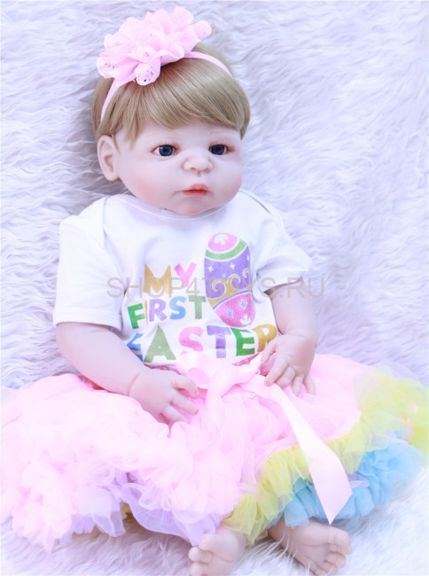 Реборн силиконовая блондинка Софи