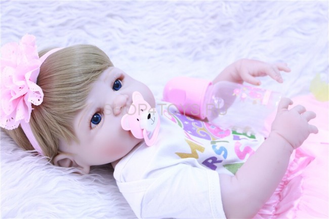 Реборн силиконовая блондинка Софи