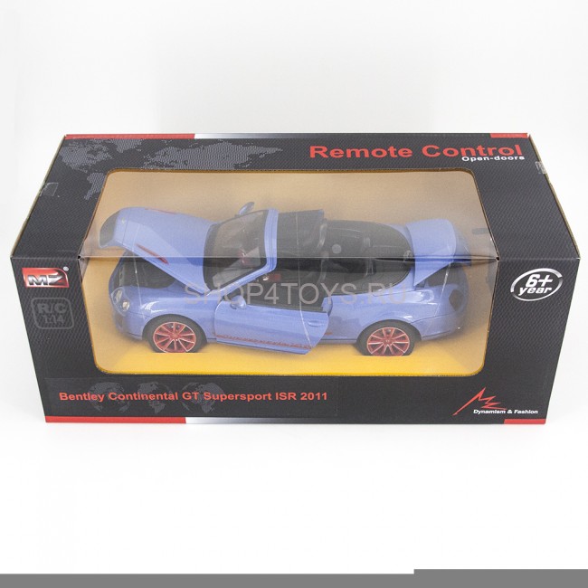 Радиоуправляемая машина MZ Bentley Continental GT Supersport ISR 2011 Blue 1:14, открываюся двери и капот - MZ-2249J-B Радиоуправляемая машина MZ Bentley Continental GT Supersport ISR 2011 Blue 1:14, открываюся двери и капот - MZ-2249J-B