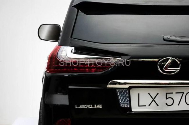 Детский электромобиль Lexus LX570 4WD MP3 - DK-LX570-BLACK-PAINT Детский электромобиль Lexus LX570 4WD MP3 - DK-LX570-BLACK-PAINT