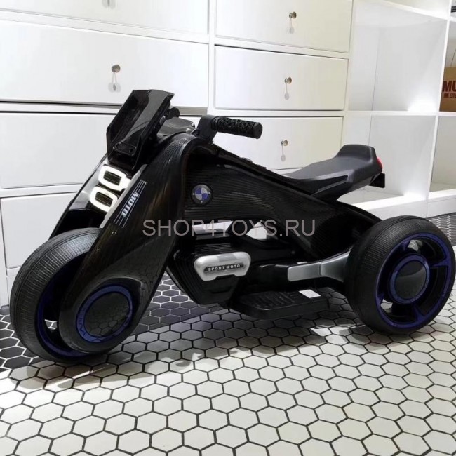 Детский электромотоцикл BMW Vision Next 100 (трицикл) - BQD-6288-BLACK Детский электромотоцикл BMW Vision Next 100 (трицикл) - BQD-6288-BLACK