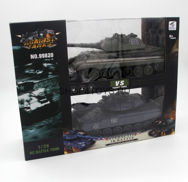 Радиоуправляемый танковый бой T90 и Tiger King 1:28 - 99820 Радиоуправляемый танковый бой T90 и Tiger King 1:28 - 99820
