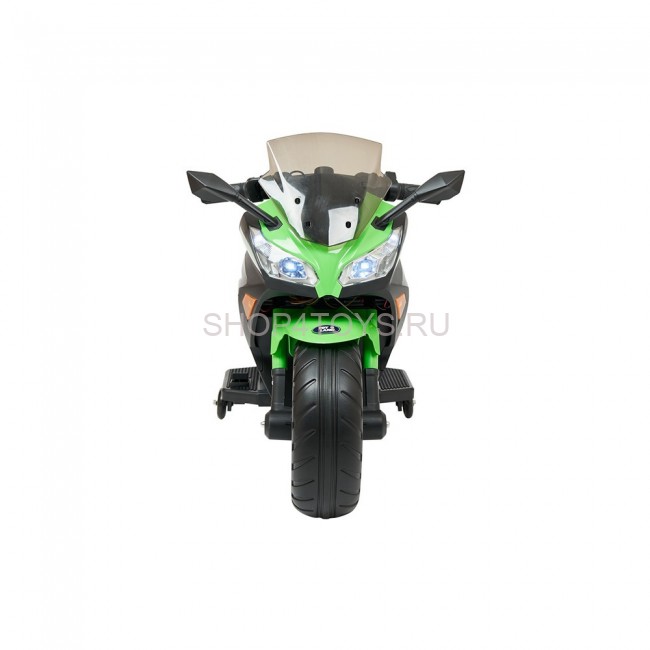 Детский электромотоцикл Kawasaki Ninja (12V, EVA, спидометр, ручка газа) - DLS07-GREEN Детский электромотоцикл Kawasaki Ninja (12V, EVA, спидометр, ручка газа) - DLS07-GREEN