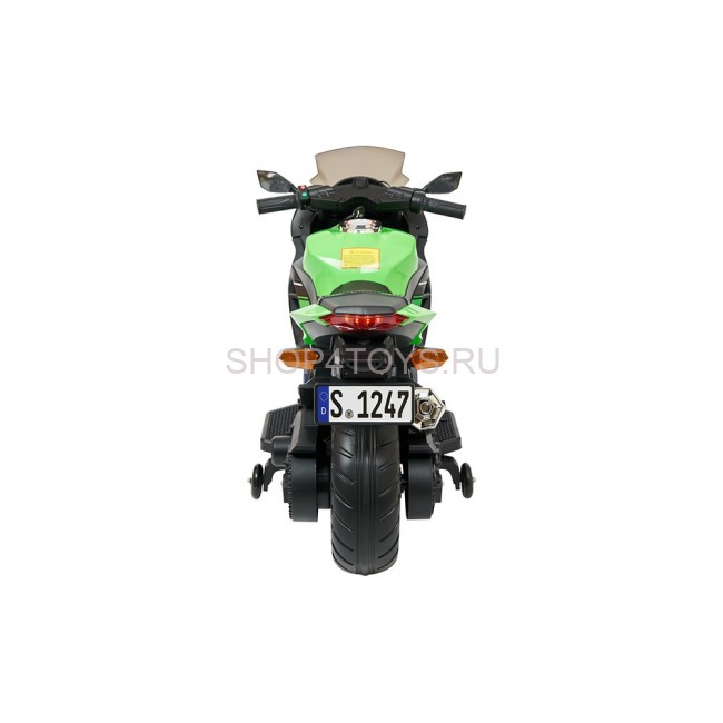 Детский электромотоцикл Kawasaki Ninja (12V, EVA, спидометр, ручка газа) - DLS07-GREEN Детский электромотоцикл Kawasaki Ninja (12V, EVA, спидометр, ручка газа) - DLS07-GREEN