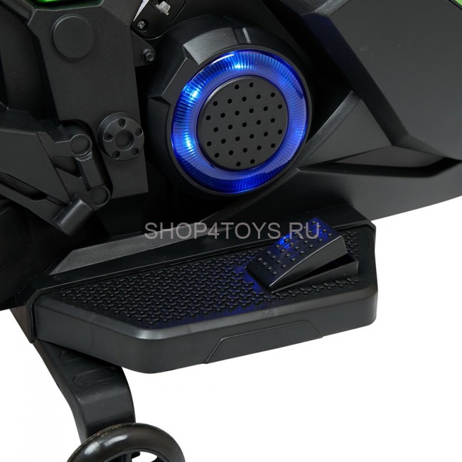 Детский электромотоцикл Kawasaki Ninja (12V, EVA, спидометр, ручка газа) - DLS07-GREEN Детский электромотоцикл Kawasaki Ninja (12V, EVA, спидометр, ручка газа) - DLS07-GREEN