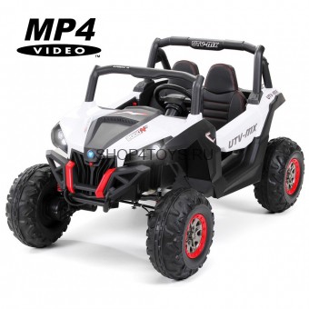 Двухместный полноприводный электромобиль White UTV-MX Buggy 12V MP4 - XMX603-WHITE-MP4 Двухместный полноприводный электромобиль White UTV-MX Buggy 12V MP4 - XMX603-WHITE-MP4