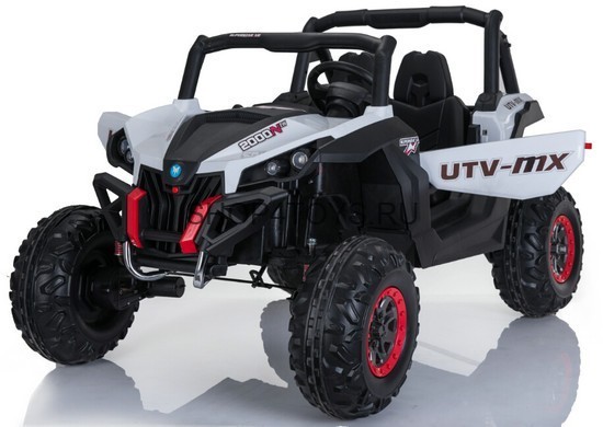 Двухместный полноприводный электромобиль White UTV-MX Buggy 12V MP4 - XMX603-WHITE-MP4 Двухместный полноприводный электромобиль White UTV-MX Buggy 12V MP4 - XMX603-WHITE-MP4