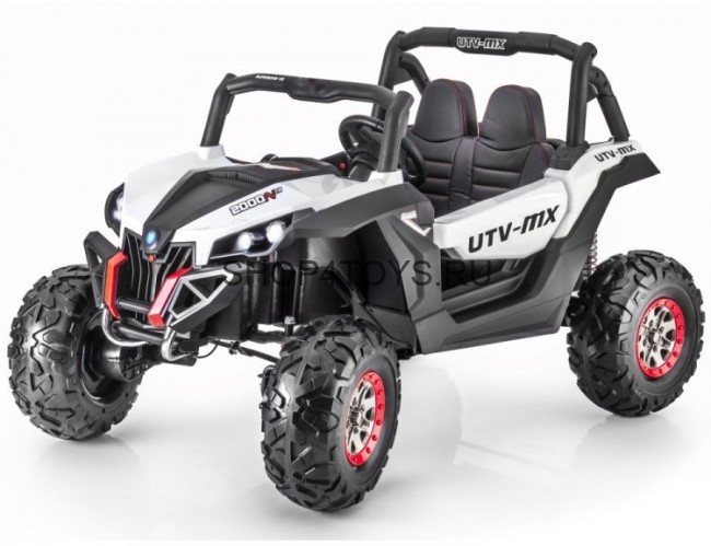 Двухместный полноприводный электромобиль White UTV-MX Buggy 12V MP4 - XMX603-WHITE-MP4 Двухместный полноприводный электромобиль White UTV-MX Buggy 12V MP4 - XMX603-WHITE-MP4