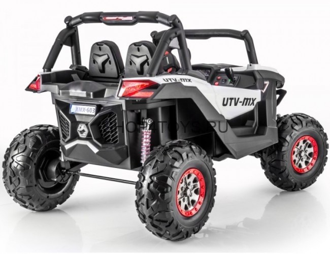 Двухместный полноприводный электромобиль White UTV-MX Buggy 12V MP4 - XMX603-WHITE-MP4 Двухместный полноприводный электромобиль White UTV-MX Buggy 12V MP4 - XMX603-WHITE-MP4