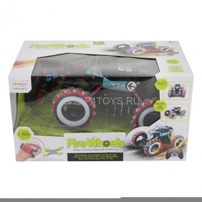 Радиоуправляемый джип для дрифта Yearoo (часы + пульт) 1:12 - 668-1A-BLUE