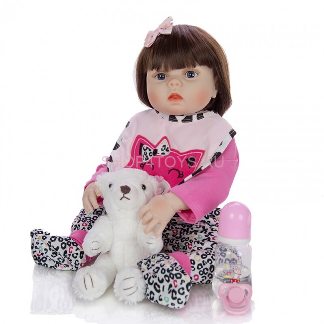 Реборн девочка с силиконовым телом Магдалена