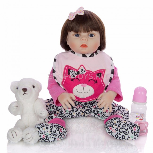 Реборн девочка с силиконовым телом Магдалена