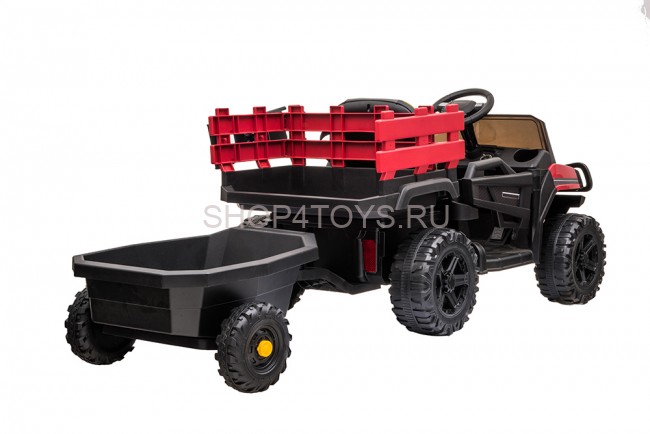 Детский электромобиль Bettyma квадроцикл с прицепом 2WD 12V - BDM0926-RED
