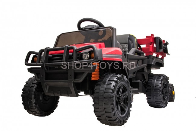 Детский электромобиль Bettyma квадроцикл с прицепом 2WD 12V - BDM0926-RED