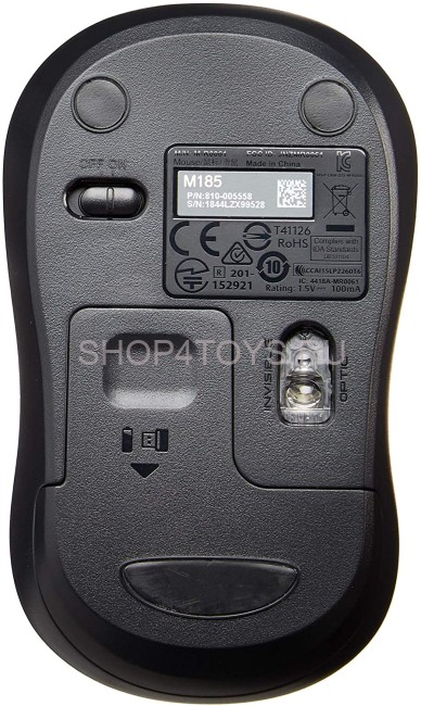 Беспроводная мышь Logitech M185 Grey - 910-002252 Беспроводная мышь Logitech M185 Grey - 910-002252