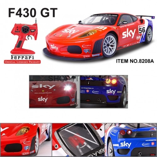 Радиоуправляемая машина MJX Ferrari F430 GT #56 1:10 -  8208A