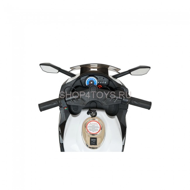 Детский электромотоцикл Kawasaki Ninja (12V, EVA, спидометр, ручка газа) - DLS07-WHITE Детский электромотоцикл Kawasaki Ninja (12V, EVA, спидометр, ручка газа) - DLS07-WHITE