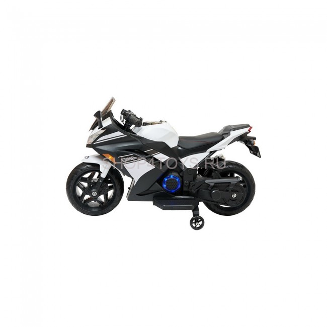 Детский электромотоцикл Kawasaki Ninja (12V, EVA, спидометр, ручка газа) - DLS07-WHITE Детский электромотоцикл Kawasaki Ninja (12V, EVA, спидометр, ручка газа) - DLS07-WHITE