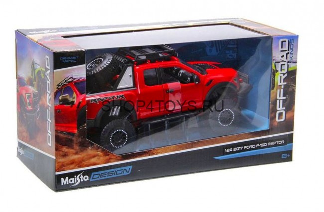 Металлическая модель Maisto Ford F-150 Partor Pickup Red 2017 1:24 - 32520 Металлическая модель Maisto Ford F-150 Partor Pickup Red 2017 1:24 - 32520
