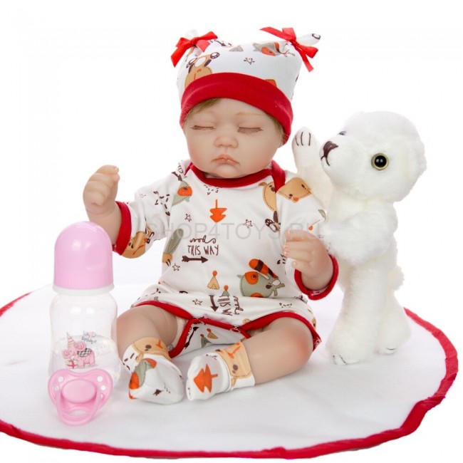 Реборн спящая девочка Машенька