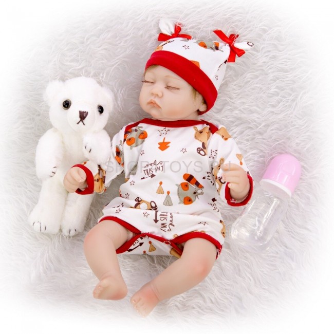 Реборн спящая девочка Машенька