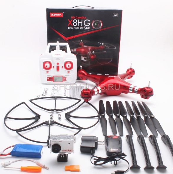 Радиоуправляемый квадрокоптер Syma X8HG с барометром и 8MP HD камерой - X8HG Радиоуправляемый квадрокоптер Syma X8HG с барометром и 8MP HD камерой - X8HG