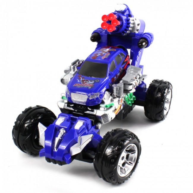 Радиоуправляемый синий джип стреляющий ракетами - 333-BB02 Радиоуправляемый синий джип стреляющий ракетами - 333-BB02