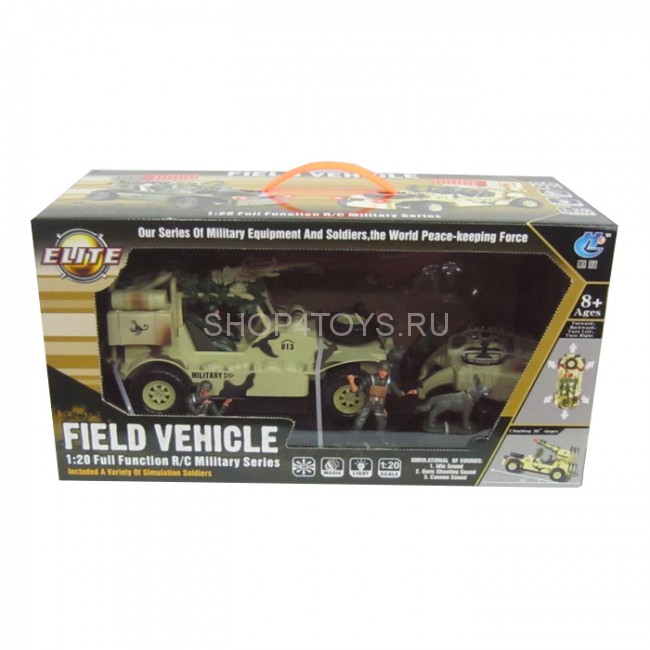Радиоуправляемый военный джип Field Vehicle 1:20 - 8019B Радиоуправляемый военный джип Field Vehicle 1:20 - 8019B