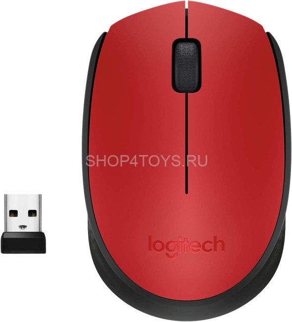 Беспроводная мышь Logitech M170 Red - 910-004648 Беспроводная мышь Logitech M170 Red - 910-004648