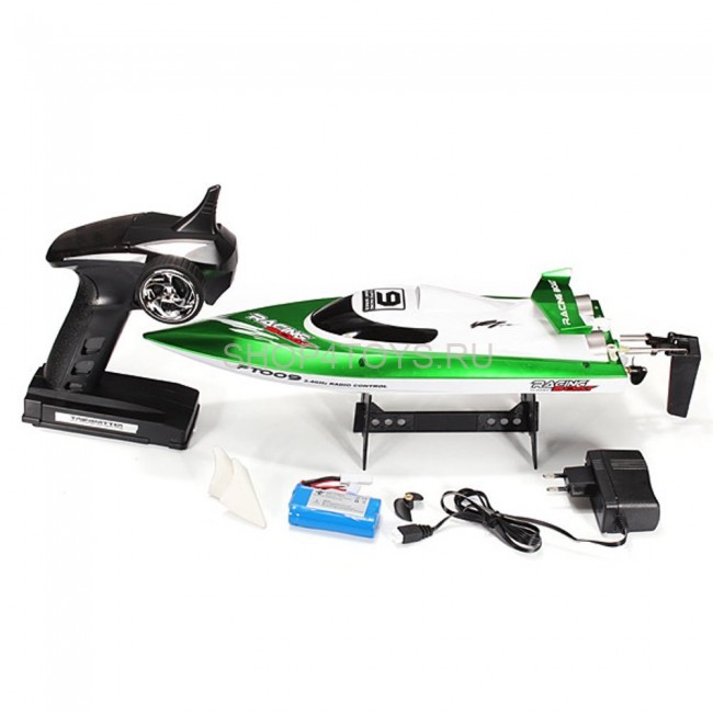 Радиоуправляемый катер Fei Lun High Speed Green Boat 2.4GHz - FT009-G Радиоуправляемый катер Fei Lun High Speed Green Boat 2.4GHz - FT009-G