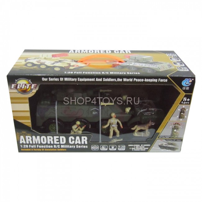 Радиоуправляемый военный бронетранспортер Armored Car 1:20 - 8011B Радиоуправляемый военный бронетранспортер Armored Car 1:20 - 8011B
