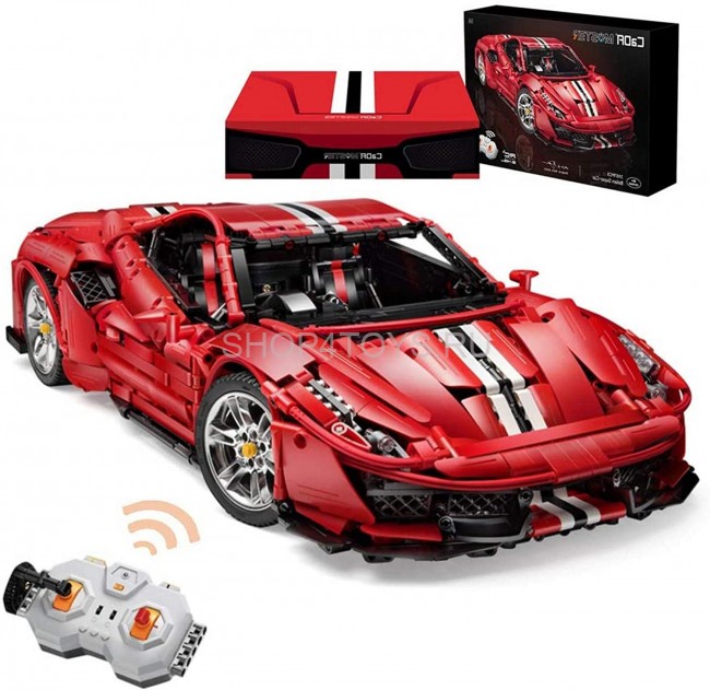 Конструктор CADA Ferrari 488 (3187  деталей, пульт, электропривод) - C61042W Конструктор CADA Ferrari 488 (3187  деталей, пульт, электропривод) - C61042W