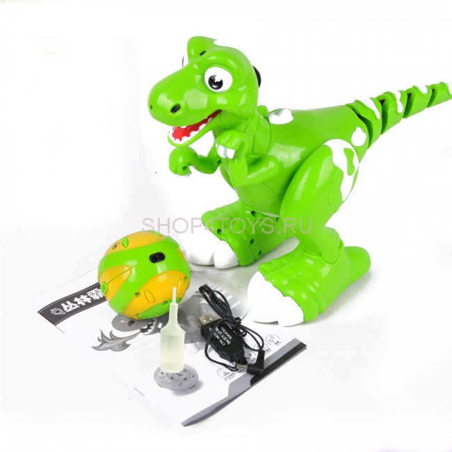 Радиоуправляемый интерактивный динозавр с паром Jiabaile Dinosaur - 908A Радиоуправляемый интерактивный динозавр с паром Jiabaile Dinosaur - 908A