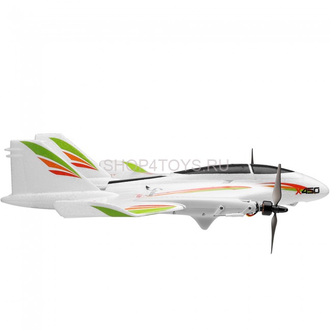 Радиоуправляемый самолет X450 VTOL 3D6G (вертикальный взлёт) 6CH EPO RTF 2.4G - XK-X450 Радиоуправляемый самолет X450 VTOL 3D6G (вертикальный взлёт) 6CH EPO RTF 2.4G - XK-X450