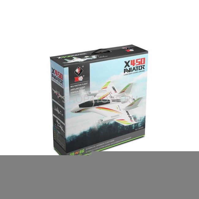Радиоуправляемый самолет X450 VTOL 3D6G (вертикальный взлёт) 6CH EPO RTF 2.4G - XK-X450 Радиоуправляемый самолет X450 VTOL 3D6G (вертикальный взлёт) 6CH EPO RTF 2.4G - XK-X450