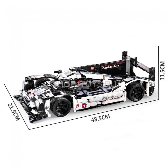 Конструктор CADA спортивный автомобиль Porsche 919, 1586 элементов - C61016W Конструктор CADA спортивный автомобиль Porsche 919, 1586 элементов - C61016W
