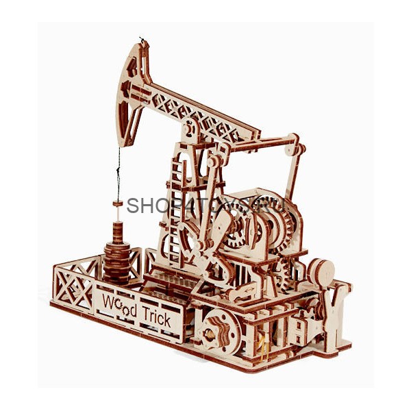 Механический 3D-пазл из дерева Wood Trick Нефтяная Вышка - 1234-13 Механический 3D-пазл из дерева Wood Trick Нефтяная Вышка - 1234-13