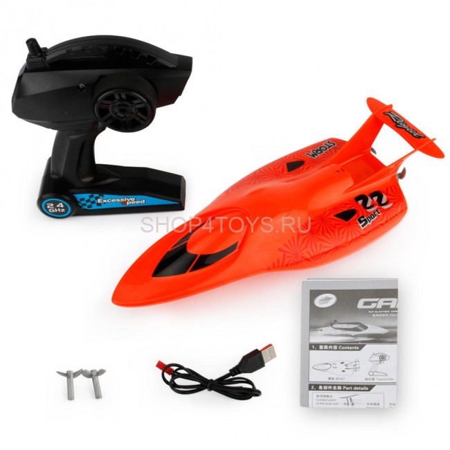 Радиоуправляемый катер Create Toys Red ARROW - 3322-RED Радиоуправляемый катер Create Toys Red ARROW - 3322-RED