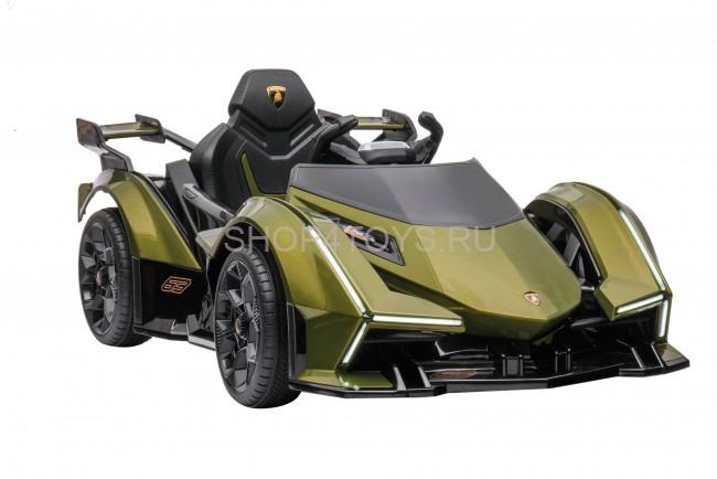 Детский электромобиль Lamborghini V12 Vision Gran Turismo 4WD 12V - HL528-LUX-ARMY-GREEN Детский электромобиль Lamborghini V12 Vision Gran Turismo 4WD 12V - HL528-LUX-ARMY-GREEN