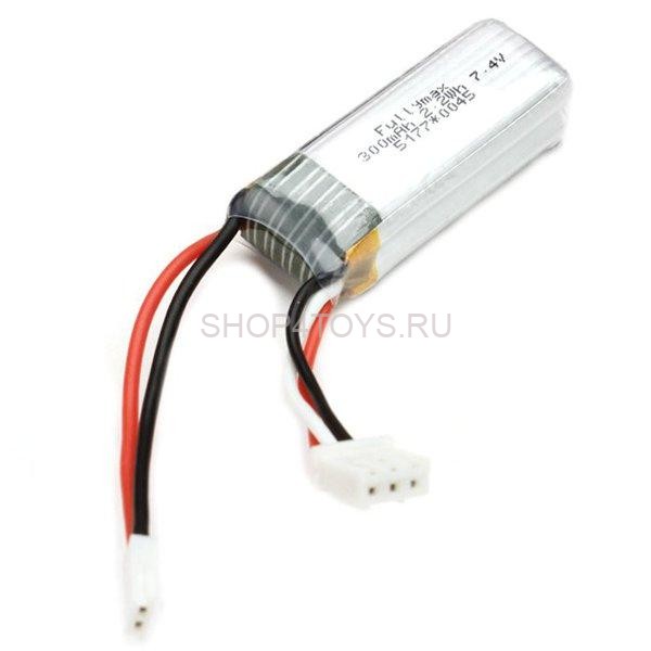 Аккумулятор LiPo Fullymax 7.4 В 300 мАч A600 (DHC-2 Beaver) - XK-A600-011 Аккумулятор LiPo Fullymax 7.4 В 300 мАч A600 (DHC-2 Beaver) - XK-A600-011