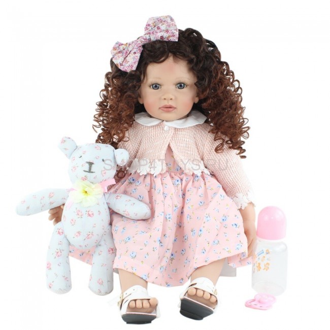 Реборн кудрявая девочка Николетта