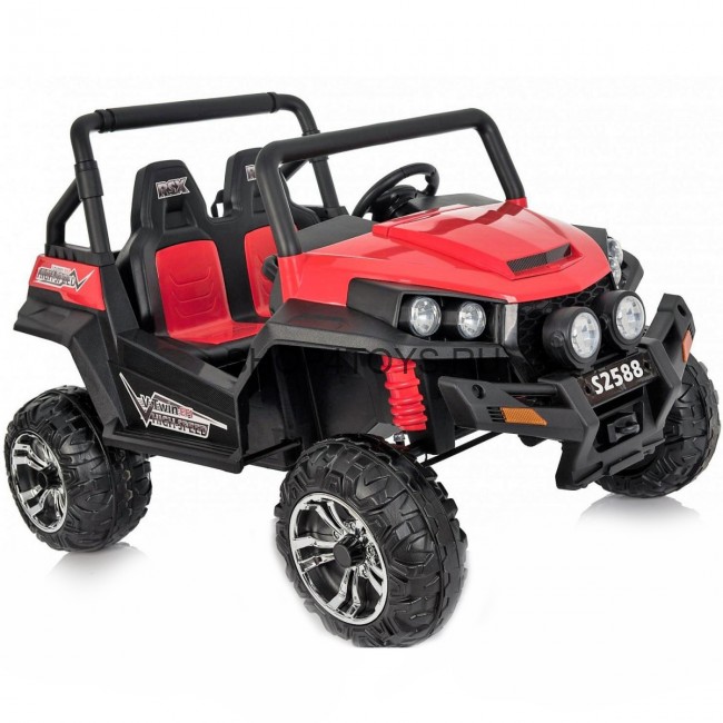 Двухместный полноприводный электромобиль Red Buggy 12V 2.4G - S2588 Двухместный полноприводный электромобиль Red Buggy 12V 2.4G - S2588