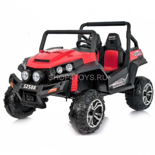 Двухместный полноприводный электромобиль Red Buggy 12V 2.4G - S2588 Двухместный полноприводный электромобиль Red Buggy 12V 2.4G - S2588