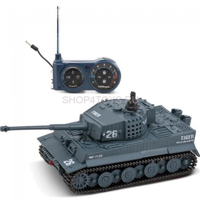Радиоуправляемый танк Great Wall Tiger (серый, 49MHz, 1:72) - 2117-4 Радиоуправляемый танк Great Wall Tiger (серый, 49MHz, 1:72) - 2117-4