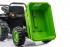 Детский электромобиль трактор с ковшом и прицепом (зеленый, 2WD, EVA) - HL389-LUX-GREEN-TRAILER