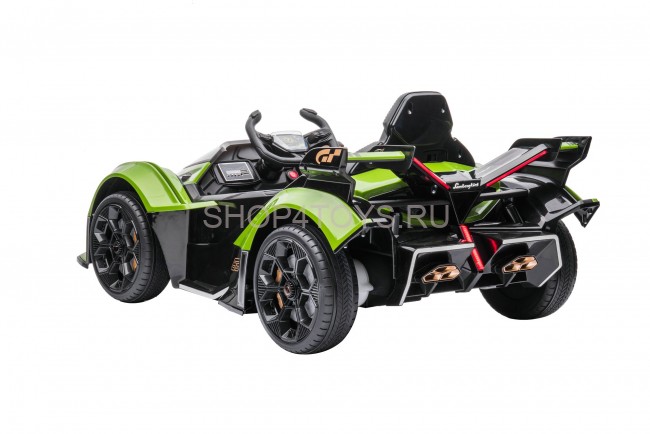 Детский электромобиль Lamborghini V12 Vision Gran Turismo 4WD 12V - HL528-LUX-GREEN Детский электромобиль Lamborghini V12 Vision Gran Turismo 4WD 12V - HL528-LUX-GREEN