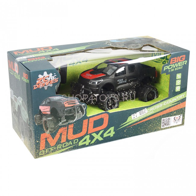 Радиоуправляемый джип MUD Off-Road 4X4 Red 2.4G - 333-MUD21A-R Радиоуправляемый джип MUD Off-Road 4X4 Red 2.4G - 333-MUD21A-R