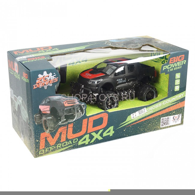 Радиоуправляемый джип MUD Off-Road 4X4 Red 2.4G - 333-MUD21A-R Радиоуправляемый джип MUD Off-Road 4X4 Red 2.4G - 333-MUD21A-R